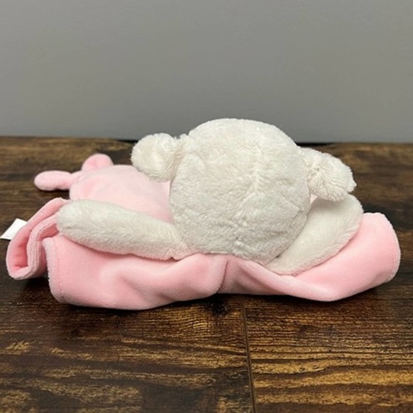 Carters Pink Lamb Rattle Blanket with Pacifier‎ Holder Lovey - Picture 4 of 8